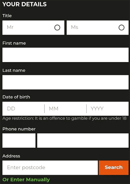 AK Casino™ Registrierung